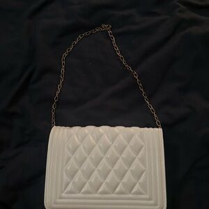Elegant White Quilted Chain Bag (3 for $15)